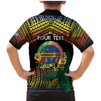 Personalised Tafea Day Family Matching Mermaid Dress and Hawaiian Shirt Vanuatu Provinces Polynesian Pattern LT14 - Polynesian Pride