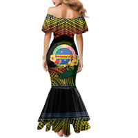 Personalised Tafea Day Family Matching Mermaid Dress and Hawaiian Shirt Vanuatu Provinces Polynesian Pattern LT14 - Polynesian Pride