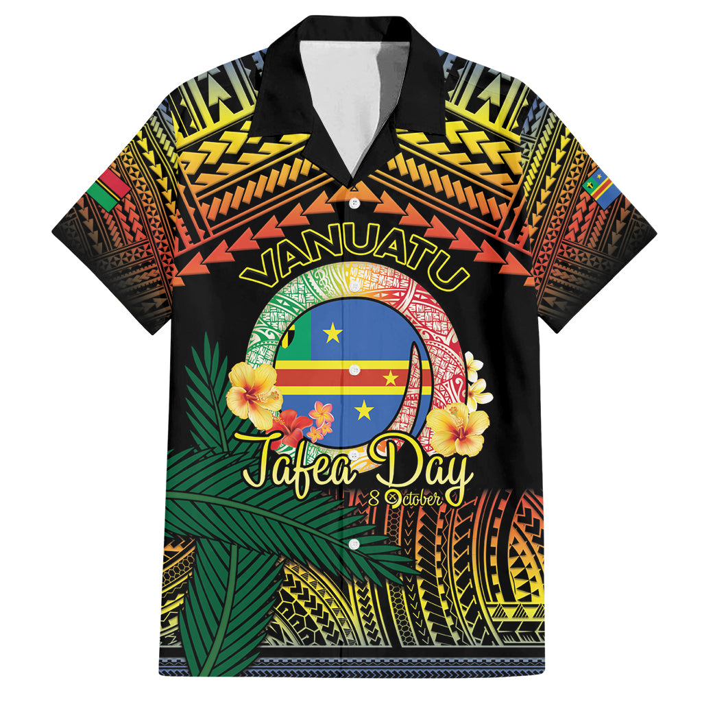 Personalised Tafea Day Family Matching Summer Maxi Dress and Hawaiian Shirt Vanuatu Provinces Polynesian Pattern
