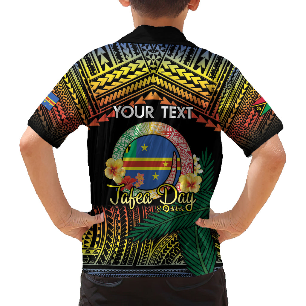 Personalised Tafea Day Family Matching Tank Maxi Dress and Hawaiian Shirt Vanuatu Provinces Polynesian Pattern LT14 - Polynesian Pride
