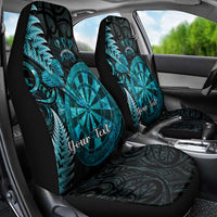 Personalised New Zealand Darts Car Seat Cover Happiness Is A Tight Threesome Maori Paua Shell LT14 - Polynesian Pride