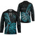 Personalised New Zealand Darts Hockey Jersey Happiness Is A Tight Threesome Maori Paua Shell - Polynesian Pride