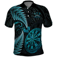 Personalised New Zealand Darts Polo Shirt Happiness Is A Tight Threesome Maori Paua Shell