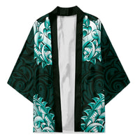 New Zealand Ta Moko Kimono Aotearoa Maori Chest Tattoo Turquoise