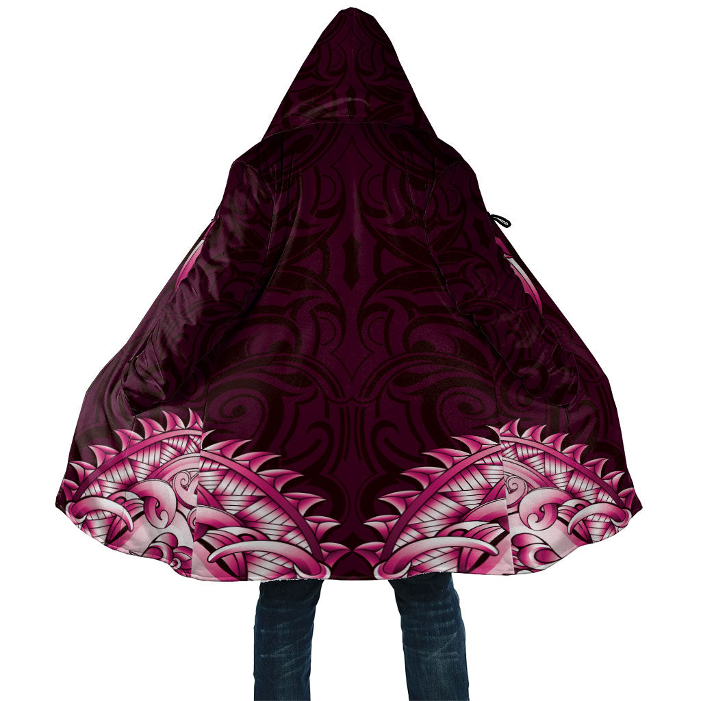 New Zealand Ta Moko Cloak Aotearoa Maori Chest Tattoo Pink LT14 Unisex Pink - Polynesian Pride