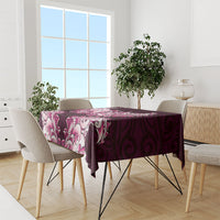 New Zealand Ta Moko Tablecloth Aotearoa Maori Chest Tattoo Pink