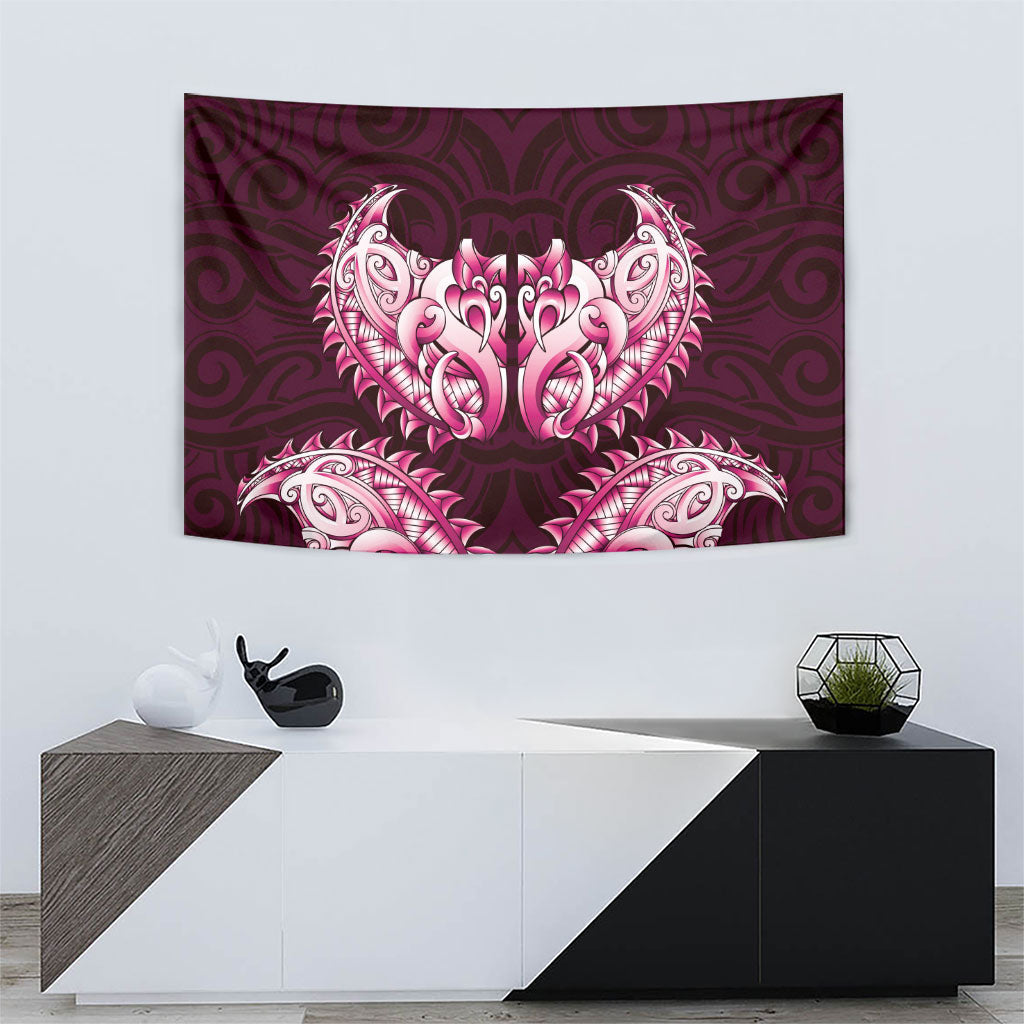 New Zealand Ta Moko Tapestry Aotearoa Maori Chest Tattoo Pink