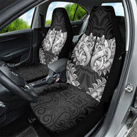 New Zealand Ta Moko Car Seat Cover Aotearoa Maori Chest Tattoo Black