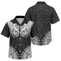 New Zealand Ta Moko Family Matching Mermaid Dress and Hawaiian Shirt Aotearoa Maori Chest Tattoo Black