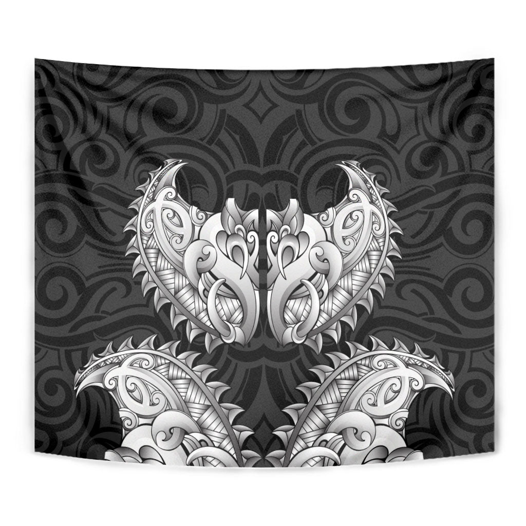 New Zealand Ta Moko Tapestry Aotearoa Maori Chest Tattoo Black