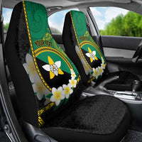Personalised PNG Enga Provins Car Seat Cover Papua New Guinea Plumeria Melanesian Pattern LT14 - Polynesian Pride