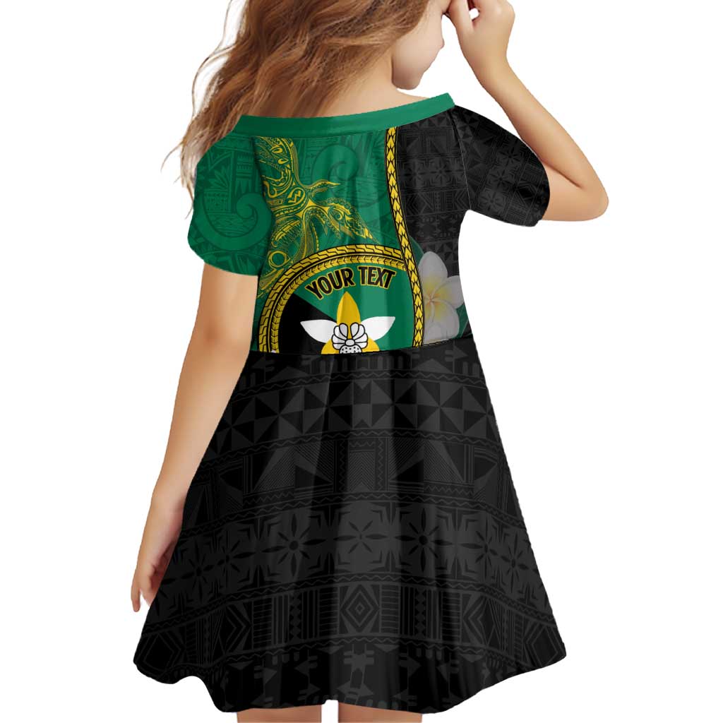 Personalised PNG Enga Provins Family Matching Off Shoulder Short Dress and Hawaiian Shirt Papua New Guinea Plumeria Melanesian Pattern LT14 - Polynesian Pride
