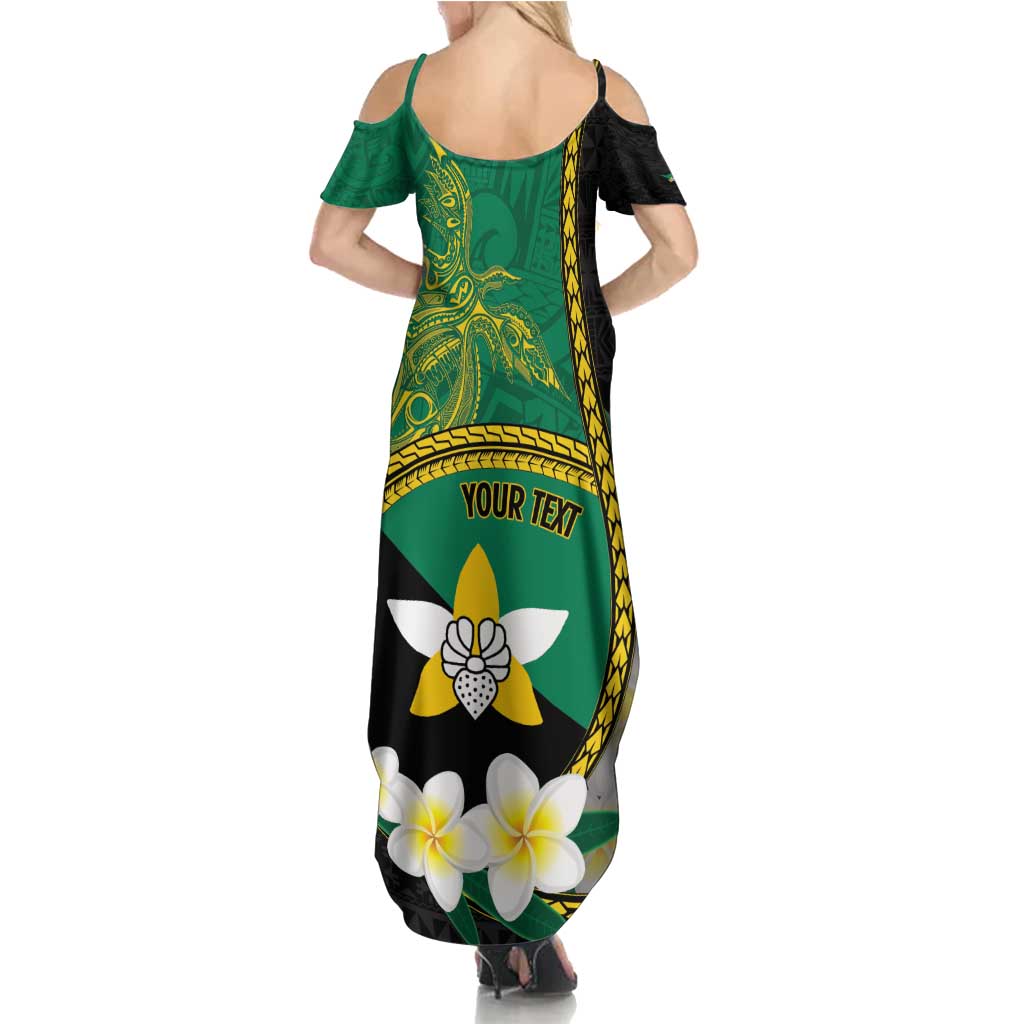 Personalised PNG Enga Provins Family Matching Summer Maxi Dress and Hawaiian Shirt Papua New Guinea Plumeria Melanesian Pattern LT14 - Polynesian Pride