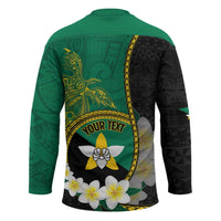 Personalised PNG Enga Provins Hockey Jersey Papua New Guinea Plumeria Melanesian Pattern LT14 - Polynesian Pride