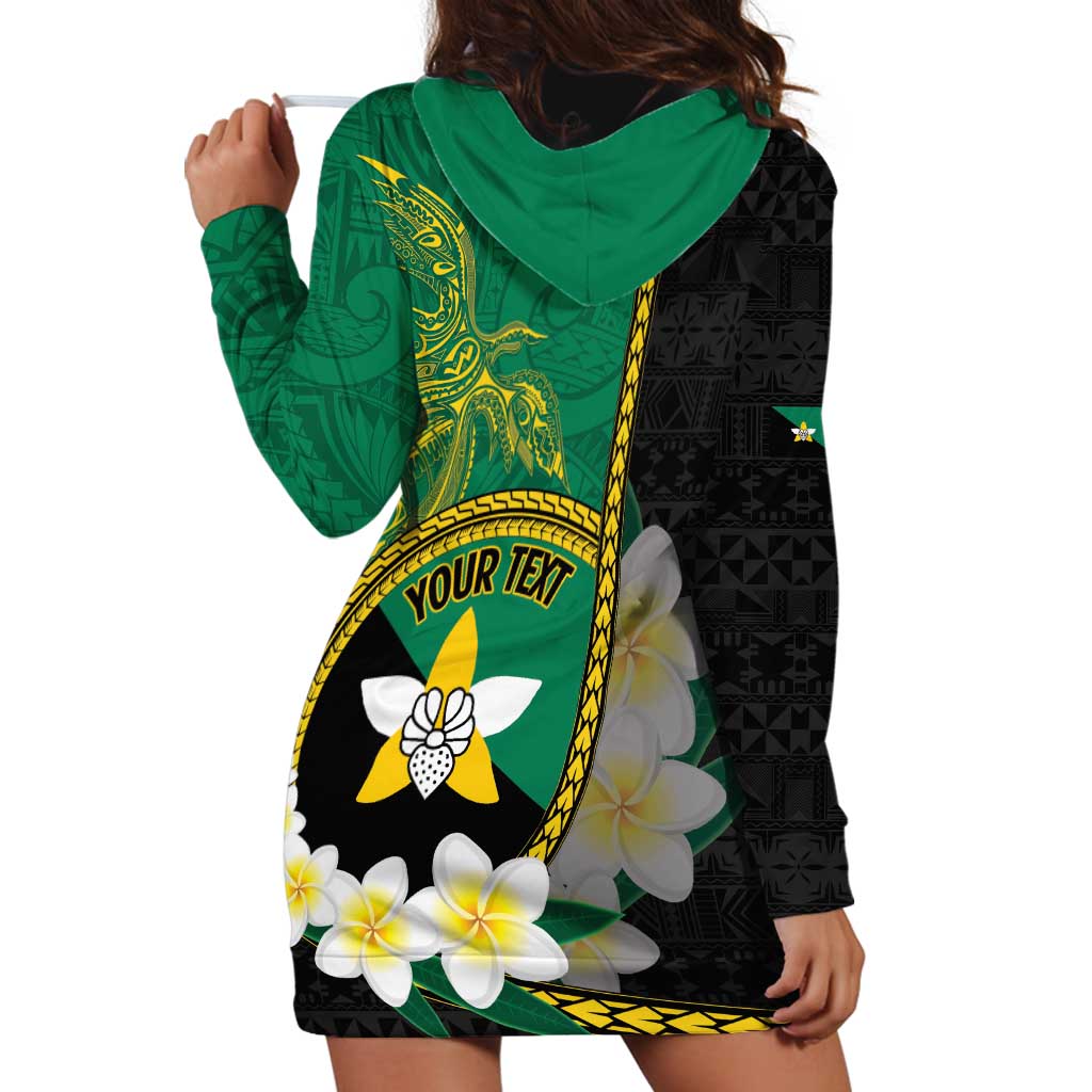 Personalised PNG Enga Provins Hoodie Dress Papua New Guinea Plumeria Melanesian Pattern LT14 - Polynesian Pride