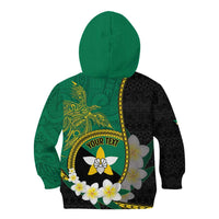 Personalised PNG Enga Provins Kid Hoodie Papua New Guinea Plumeria Melanesian Pattern LT14 - Polynesian Pride