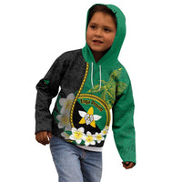 Personalised PNG Enga Provins Kid Hoodie Papua New Guinea Plumeria Melanesian Pattern LT14 - Polynesian Pride
