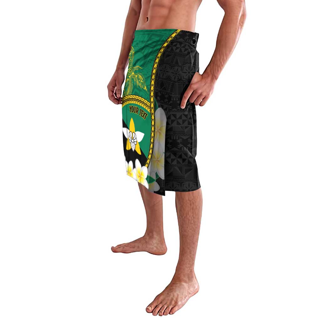 Personalised PNG Enga Provins Lavalava Papua New Guinea Plumeria Melanesian Pattern - Polynesian Pride