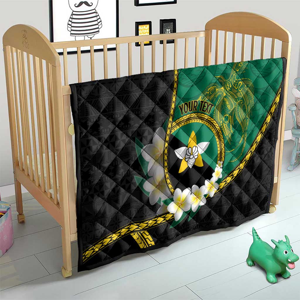 Personalised PNG Enga Provins Quilt Papua New Guinea Plumeria Melanesian Pattern - Polynesian Pride