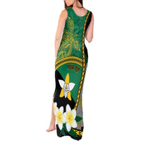 Personalised PNG Enga Provins Tank Maxi Dress Papua New Guinea Plumeria Melanesian Pattern LT14 - Polynesian Pride