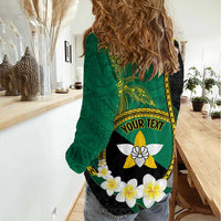Personalised PNG Enga Provins Women Casual Shirt Papua New Guinea Plumeria Melanesian Pattern LT14 - Polynesian Pride