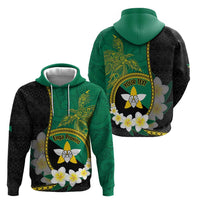 Personalised PNG Enga Provins Zip Hoodie Papua New Guinea Plumeria Melanesian Pattern - Polynesian Pride