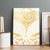 Gold White New Zealand Manta Ray Canvas Wall Art Aotearoa Maori Haehae - Polynesian Pride