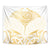 Gold White New Zealand Manta Ray Tapestry Aotearoa Maori Haehae - Polynesian Pride