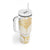Gold White New Zealand Manta Ray Tumbler With Handle Aotearoa Maori Haehae - Polynesian Pride