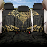 Gold Black New Zealand Manta Ray Back Car Seat Cover Aotearoa Maori Haehae - Polynesian Pride
