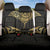 Gold Black New Zealand Manta Ray Back Car Seat Cover Aotearoa Maori Haehae - Polynesian Pride