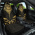 Gold Black New Zealand Manta Ray Car Seat Cover Aotearoa Maori Haehae - Polynesian Pride