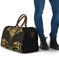 Gold Black New Zealand Manta Ray Travel Bag Aotearoa Maori Haehae LT14 - Polynesian Pride