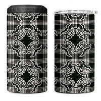 Eleele Hawaii Iwa Bird Palaka Motifs 4 in 1 Can Cooler Tumbler LT14 One Size: 16 oz Black - Polynesian Pride