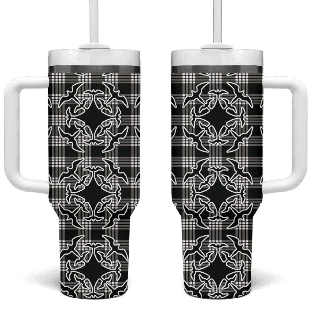 Eleele Hawaii Iwa Bird Palaka Motifs Tumbler With Handle