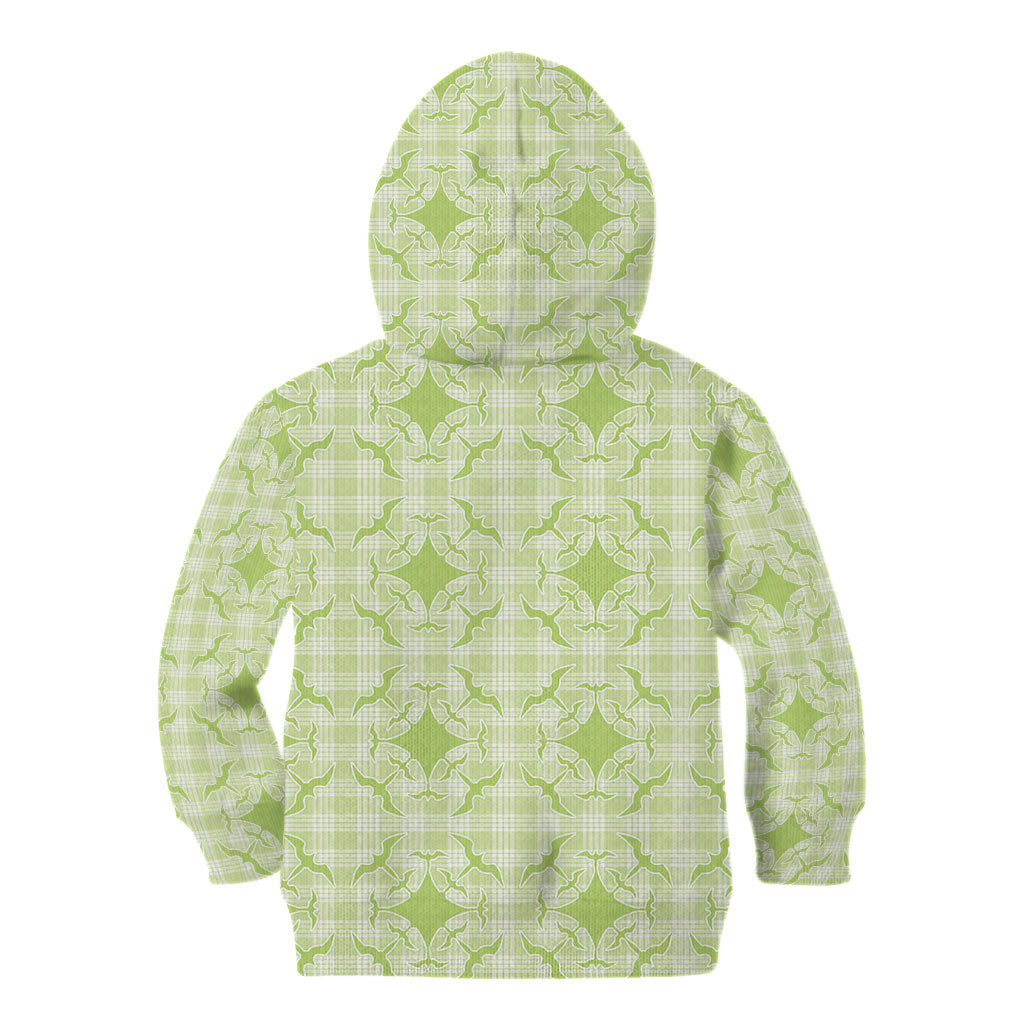 Omaomao Hawaii Iwa Bird Palaka Motifs Kid Hoodie LT14 - Polynesian Pride