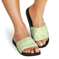 Omaomao Hawaii Iwa Bird Palaka Motifs Slide Sandals LT14 - Polynesian Pride