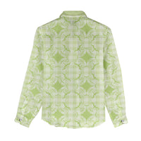 Omaomao Hawaii Iwa Bird Palaka Motifs Women Casual Shirt LT14 - Polynesian Pride