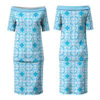 Polu Hawaii Iwa Bird Palaka Motifs Couples Matching Puletasi and Hawaiian Shirt LT14 - Polynesian Pride