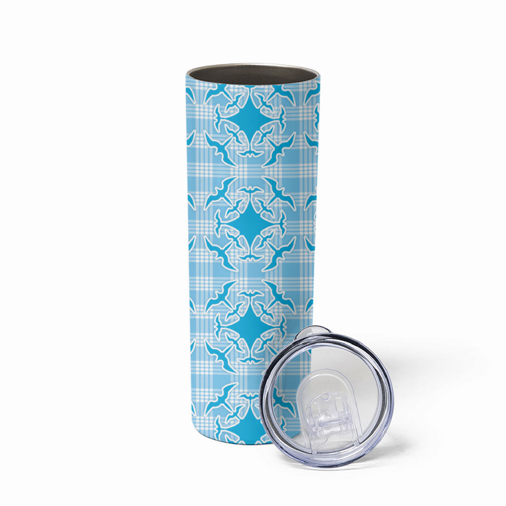 Polu Hawaii Iwa Bird Palaka Motifs Skinny Tumbler LT14 - Polynesian Pride