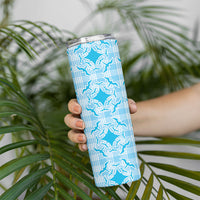 Polu Hawaii Iwa Bird Palaka Motifs Skinny Tumbler LT14 - Polynesian Pride