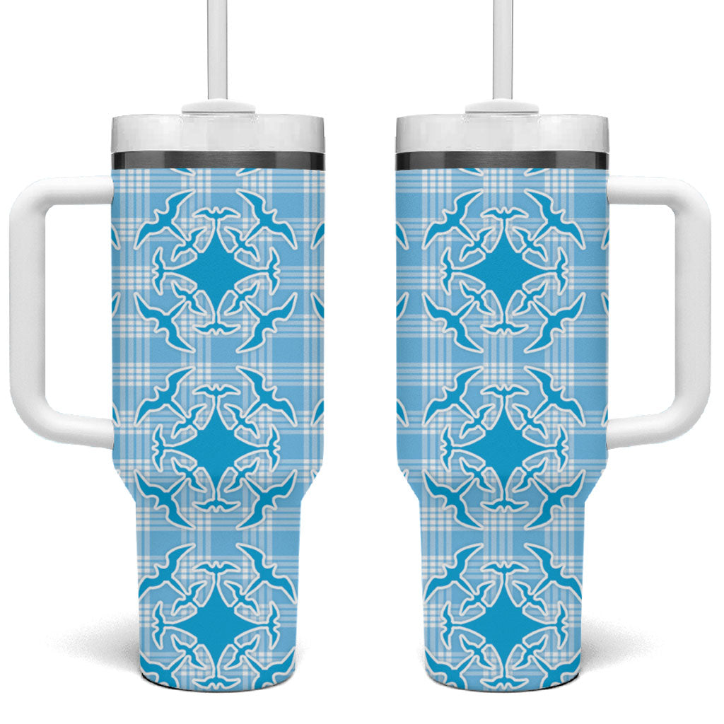 Polu Hawaii Iwa Bird Palaka Motifs Tumbler With Handle