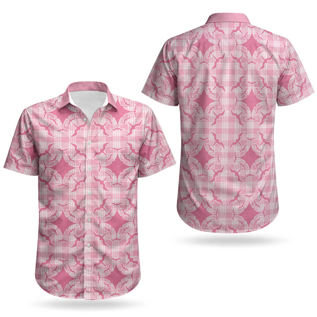 Alaka Hawaii Iwa Bird Palaka Motifs Couples Matching Puletasi and Hawaiian Shirt LT14 - Polynesian Pride