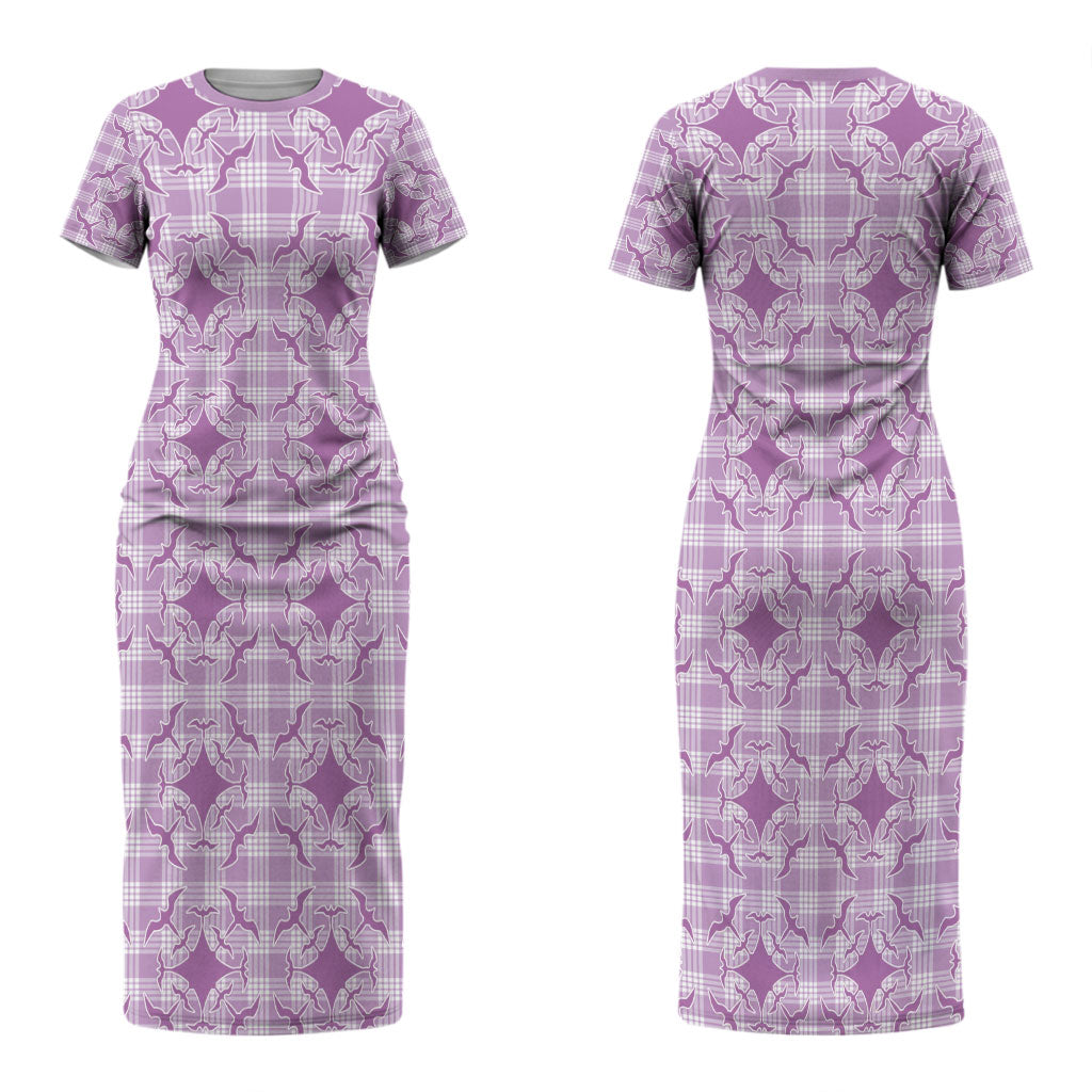Poni Hawaii Iwa Bird Palaka Motifs Couples Matching Short Sleeve Bodycon Dress and Long Sleeve Button Shirt LT14 - Polynesian Pride