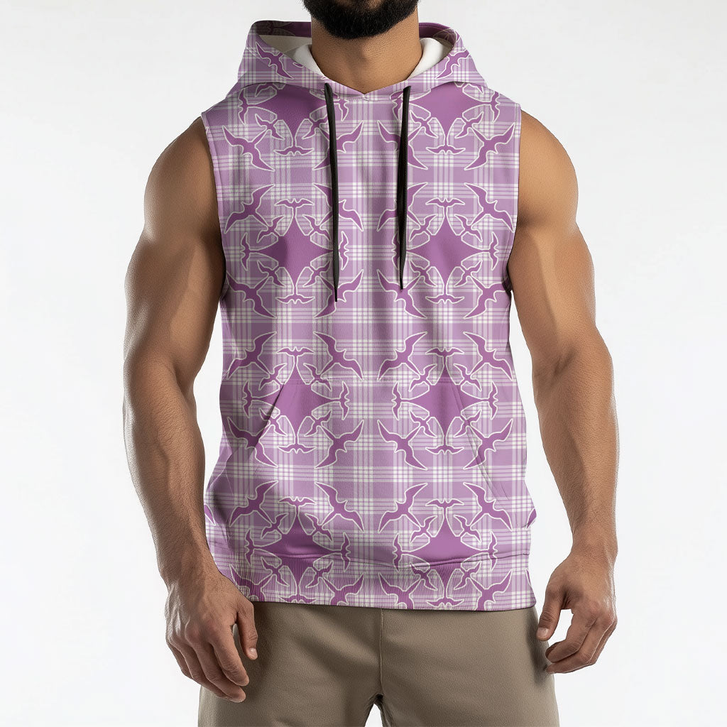 Poni Hawaii Iwa Bird Palaka Motifs Sleeveless Hoodie LT14 - Polynesian Pride