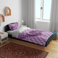 Poni Hawaii Cowboy Palaka Motifs Personalised Bedding Set Paniolo Festival Puakenikeni Lei LT14 - Polynesian Pride
