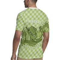 Omaomao Hawaii Cowboy Palaka Motifs Personalised Rugby Jersey Paniolo Festival Puakenikeni Lei LT14 - Polynesian Pride