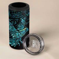 New Zealand Sulphur-crested Cockatoo 4 in 1 Can Cooler Tumbler Aotearoa Maori Mix Paua Shell LT14 - Polynesian Pride