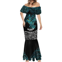 New Zealand Sulphur-crested Cockatoo Mermaid Dress Aotearoa Maori Mix Paua Shell LT14 - Polynesian Pride