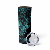 New Zealand Sulphur-crested Cockatoo Skinny Tumbler Aotearoa Maori Mix Paua Shell LT14 - Polynesian Pride